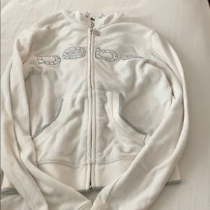 BEBE WHITE HOODIE